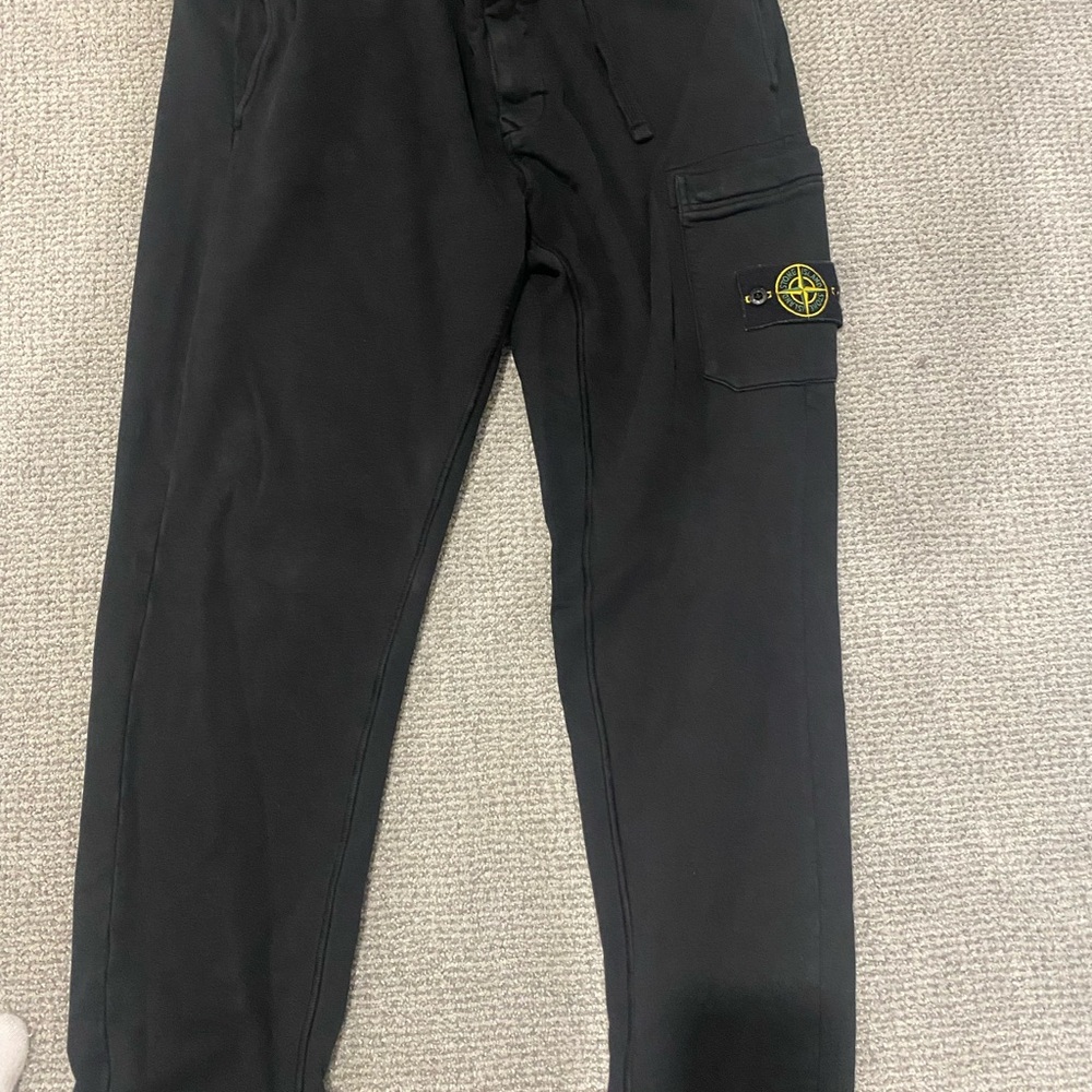 Stone Island Black Cargo Pants